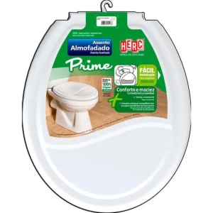 ASSENTO SANIT.HERC ALMOFADADO OVAL BRANCO 2385