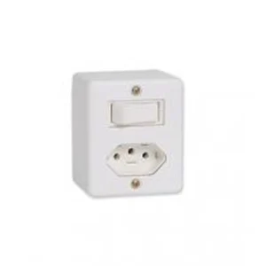 ILUMI SISTEMA X INTER.1 TECLA SIMPLES+TOMADA 10A BR 63200