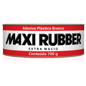 MAXI RUBBER ADESIVO PLASTICO BRANCO 700G