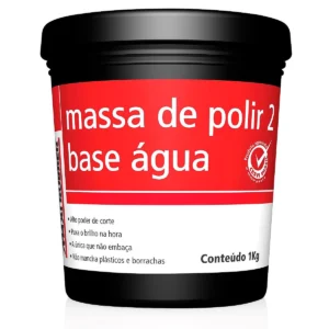 MAXI RUBBER MASSA DE POLIR N2 BASE AGUA 1KG