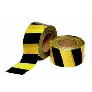 FITA ZEBRADA PRETO/AMARELO 70CMX200M