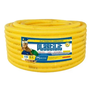 ELETRODUTO CORRUGADO PLASTILIT AMARELO  1/2 50MTS
