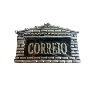 CAIXA DE CORREIO CHAPA TIJOLINHO PRATA