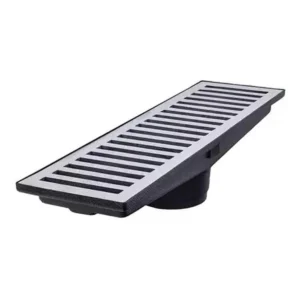 GRELHA ALUMINIO C/CX COLETORA ESCOVADA 15X50