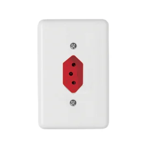 ILUMI TOMADA 1 BRANCA 20A C/PLACA 20143 VERM STYLUS