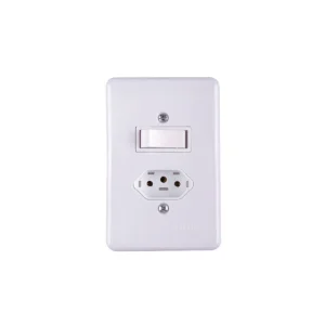 ILUMI INTERRUPTOR 1 SIMPLES+TOMADA 20A BCA C/PLACA 20201 STYLUS