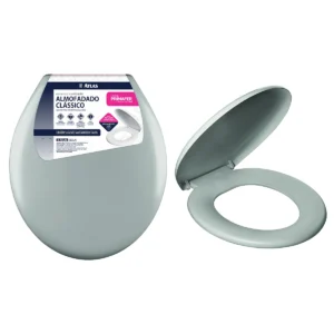 ASSENTO SANIT.PRIMAFER ALMOFADADO OVAL CINZA