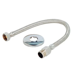 ENGATE FLEXIVEL MALHA INOX 40CM ALPHA