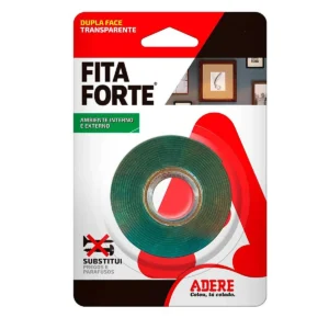 FITA DUPLA FACE ADERE FITA FORTE 19X2M TRANSPARENTE