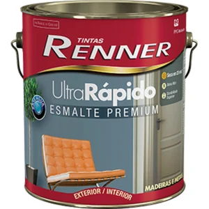 RENNER ESMALTE BASE AGUA ULTRARAPIDO ACETINADO BRANCO 3,6L