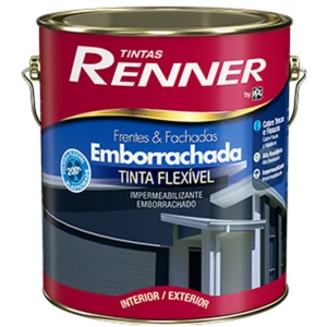 RENNER TINTA EMBORRACHADA FRENTES E FACHADAS FOSCO BASE PASTEL 3,2L
