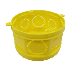 CAIXA DE LUZ PVC OCTOGONAL AMARELA C/FUNDO REMOVIVEL PLASTILIT