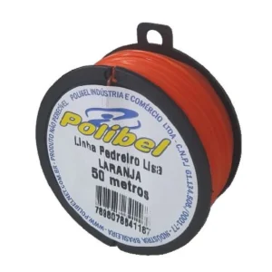 LINHA PEDREIRO LISA  50MTS LARANJA