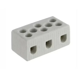 CONECTOR PORCELANA TRIPOLAR 16MM C/2UNID