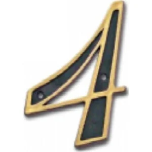NUMERO COLONIAL EMAVE DOURADO 4 CART