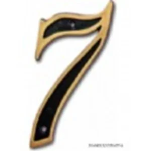 NUMERO COLONIAL EMAVE DOURADO 7 CART