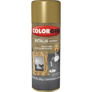TINTA SPRAY COLORGIN METALLIK DOURADO 350ML 57