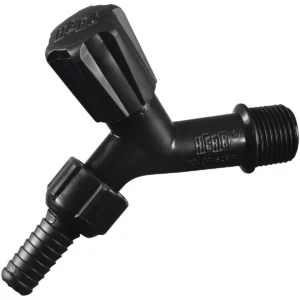 TORNEIRA PLASTICA JARDIM PRETA 1/2 C/ADAPT. 3/4 HERC 1128