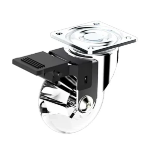 RODIZIO TRANSP 50MM COM FREIO CHAPA GIRATORIO SOPRANO