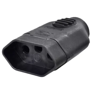 PINO FEMEA PRETO 20A 2P+T 250V ILUMI REF.1423PCT C/10PCS