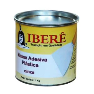 MASSA PLASTICA IBERE CINZA 1KG