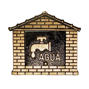 VISOR AGUA TIJOLINHO DOURADO