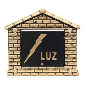 VISOR LUZ TIJOLINHO DOURADO