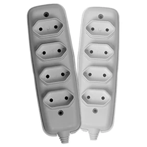 TOMADA EM BARRA QUADRUPLA 2P 10A ILUMI REF.2634