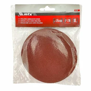 DISCO LIXA MTX 125MM 120 C/10PCS S/FURO C/VELCRO