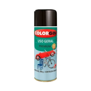 TINTA SPRAY COLORGIN USO GERAL PRETO SEMIBRILHO 54021