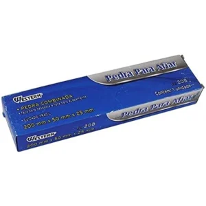 PEDRA AFIAR RETANGULAR DUPLA FACE 20CM WESTERN