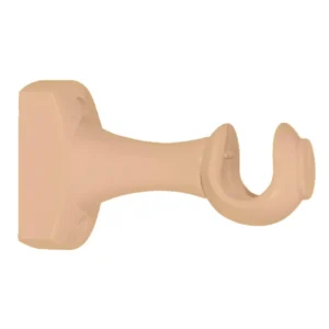 SUPORTE P/ VARAO CORTINA 19 SIMPLES MOGNO C/2 COMPLETO