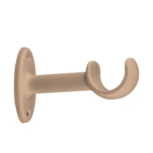 SUPORTE P/ VARAO CORTINA 28 SIMPLES MOGNO C/2 COMPLETO