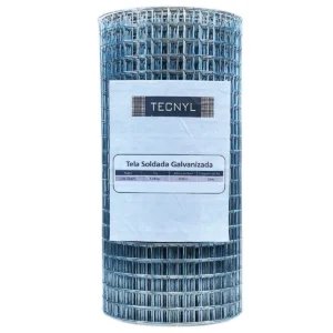 TELA TECNYL SOLDADA GALVANIZADA MALHA 25X25MM X 0,50MT