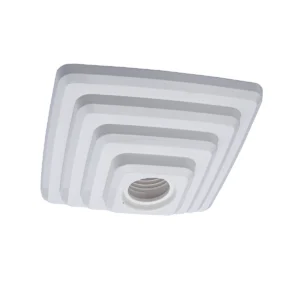 PLAFON PIRAMIDE QUADRADO BRANCO