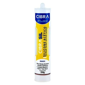 SILICONE ACETICO CIBRAFLEX  240G BRANCO
