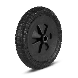 RODA C/ PNEU MACICO 325X65 S/CAMARA EIXO 1" CURTO