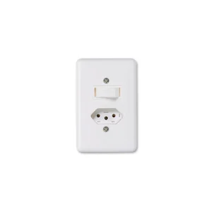 ILUMI INTERRUPTOR 1 SIMPLES+TOMADA 10A BCA C/PLACA 20200 STYLUS