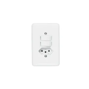ILUMI INTERRUPTOR 2 SIMPLES+TOMADA 10A BCA C/PLACA 20210 STYLUS