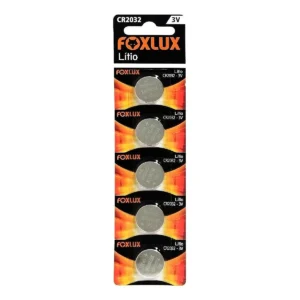 BATERIA FOXLUX LITIO 3V CR2032 C/5