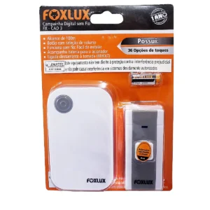 CAMPAINHA SEM FIO BIVOLT CAD 3 FOXLUX