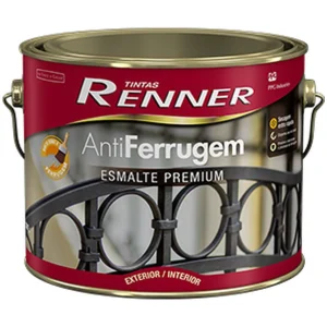 RENNER ESMALTE ANTIFERRUGEM BRILHANTE BRANCO/BASE PASTEL GL 2,4L