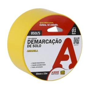 FITA DEMARCACAO SOLO AMARELA 50MMX15MT
