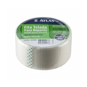 FITA TELADA P/REPAROS ADESIVA 50MMX45M ATLAS