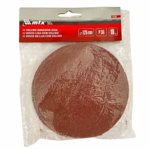 DISCO LIXA MTX 125MM 036 C/10PCS S/FURO C/VELCRO