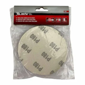 DISCO LIXA MTX 125MM 180 C/10PCS S/FURO C/VELCRO
